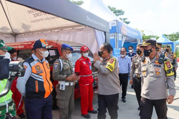 Kapolda Jabar Cek Kesiapan Pengamanan Arus Balik di Rest Area KM 229