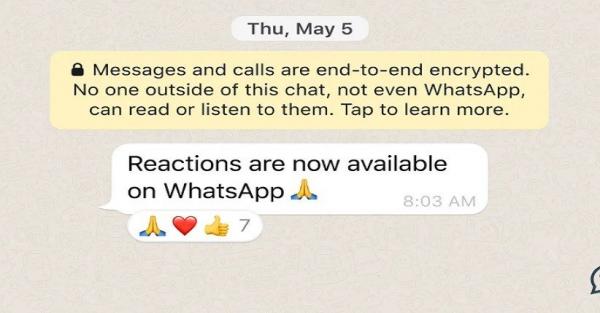 WhatsApp Gulirkan Reaksi Emoji