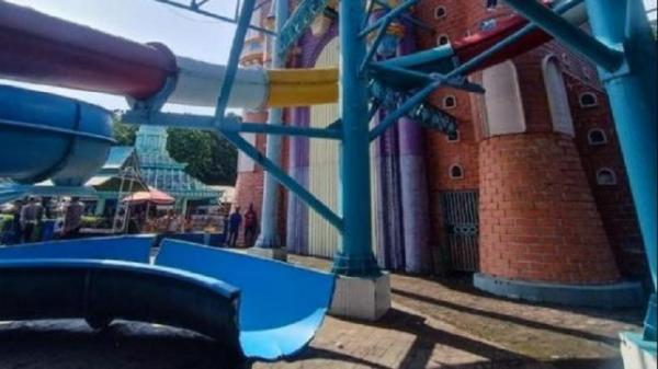 Seluncuran Water Park Ambrol, 15 Pengunjung Dikabarkan Luka-luka