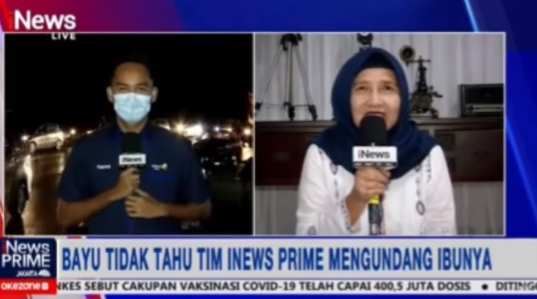 Kisah Haru Bayu Reporter iNews Dapat Kejutan Live Report Bareng Ibu Kandung di Momen Lebaran