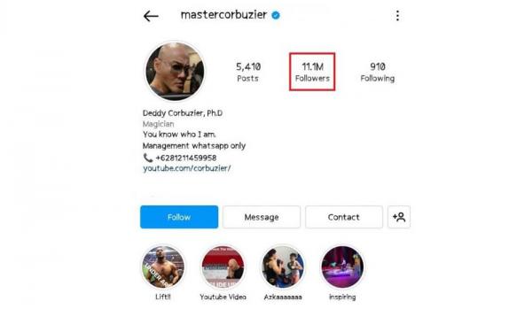 Deddy Corbuzier Kehilangan 8 Juta Follower di Instagram, Ini Penyebabnya!