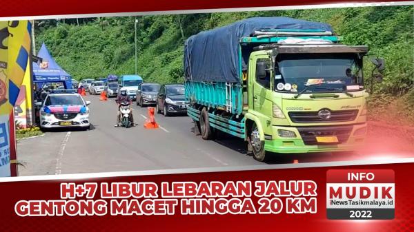 Video Jalur Gentong Macet Hingga 20 KM, Kendaraan Mengular dari Jamanis Hingga Perbatasan Garut