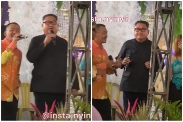 Viral Pria Mirip Presiden Kim Jong Un Nyanyi di Nikahan, Netizen: Khawatir Besok Dirudal Rumahnya