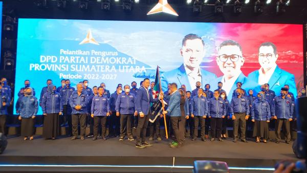 Sah, Agus Harimurti Yudhoyono Lantik Lokot Nasution Sebagai Ketua DPD Partai Demokrat Sumut