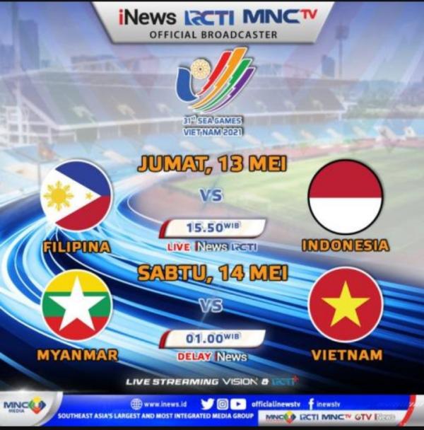 Sepak Bola SEA Games 2021 Timnas Indonesia Vs Filipina di RCTI+ Sore Ini, Klik Link Live Streaming