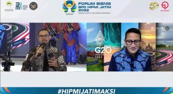 Menparekraf Sandiaga Uno Minta HIPMI Jadi Garda Depan Pembangunan Ekonomi Nasional