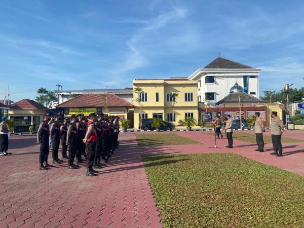 Pengamanan Pilkades Serentak, Polres Tegal Kota BKO 30 Personel di Brebes