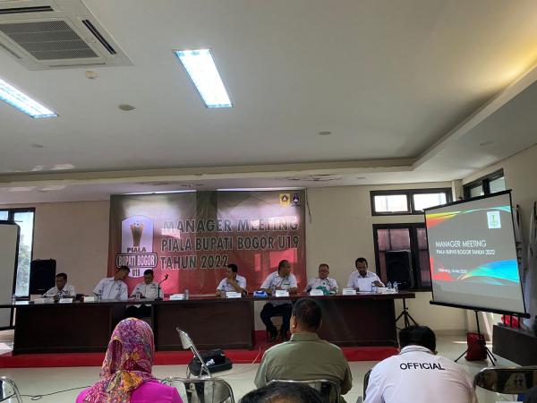 Panpel Piala Bupati Bogor 2022 Gelar  Manager Meeting
