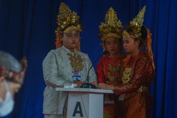 Ini Momen Lomba Cerdas Cermat Museum Gunakan Pakaian Adat di Palembang