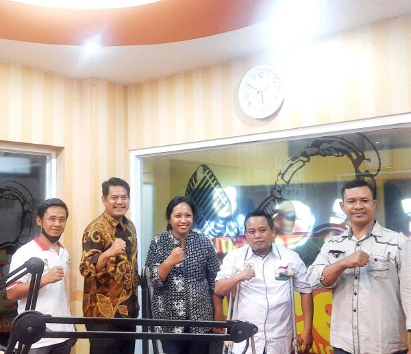 Pengurus  NPCI Kabupaten Bogor Paparkan Kesiapan Peparprov di Radio Teman