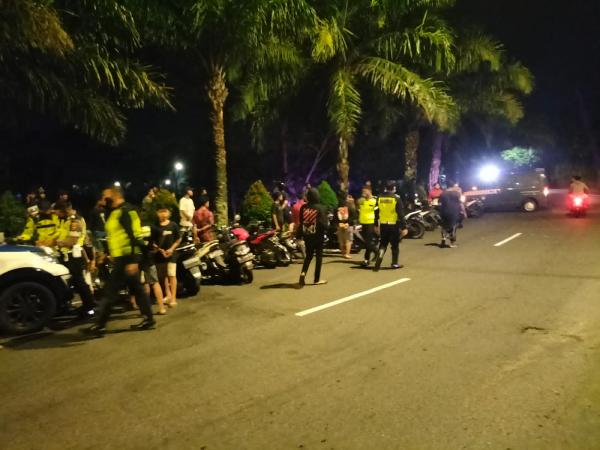 Razia Balap Liar di SLG, Polisi Kandangakan 26 Sepeda Motor Brong