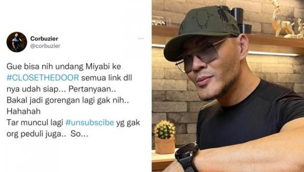 Deddy Corbuzier Mau Undang Miyabi ke Close the Door, Netizen Pecah Dua