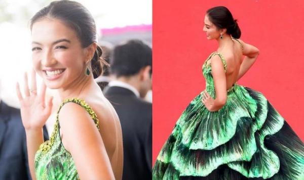 Raline Shah Bergaun Hijau di Festival Film Cannes 2022, Netizen: Cantik Kebangetan!