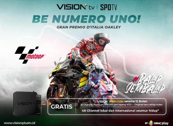 Jadwal MotoGP Italia 2022, Saksikan Live di Vision+ TV!