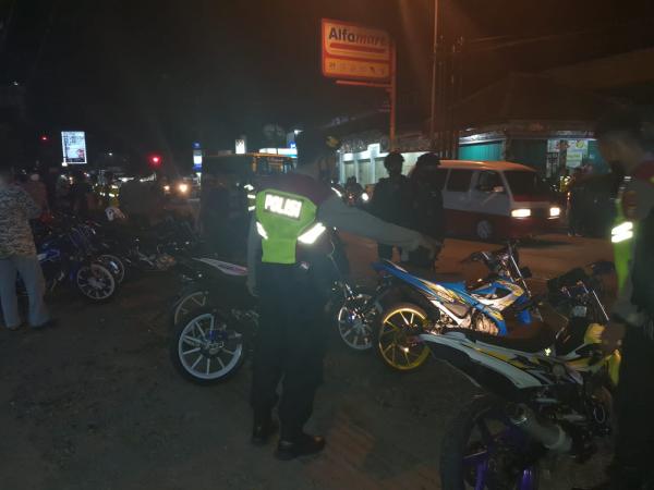 Ops Libas Lodaya 2022, 25 Unit Sepeda Motor Berknalpot Bising di Tasikmalaya Diamankan TNI-Polri