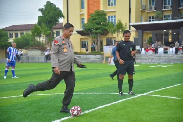 HUT Bhayangkara, Turnamen Sepak Bola Mini Soccer Kapolda Lampung Cup 2022 Dibuka