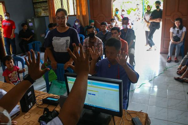 Ini Momen Pelayanan Bagi Penyandang Disabilitas saat Perekaman KTP elektronik di Palembang