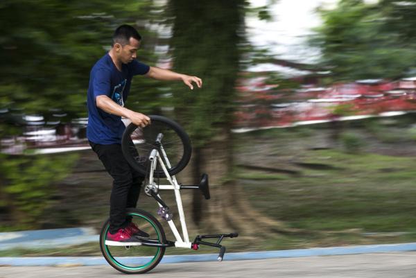 Ini Momen Latihan Komunitas BMX Sumsel Jelang Fornas VI KORMI
