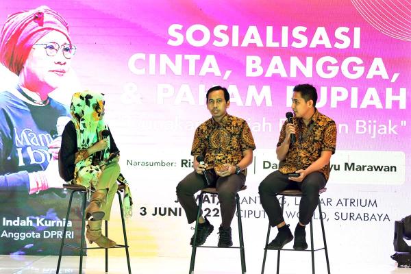 Indah Kurnia Ajak Masyarakat Cinta Rupiah