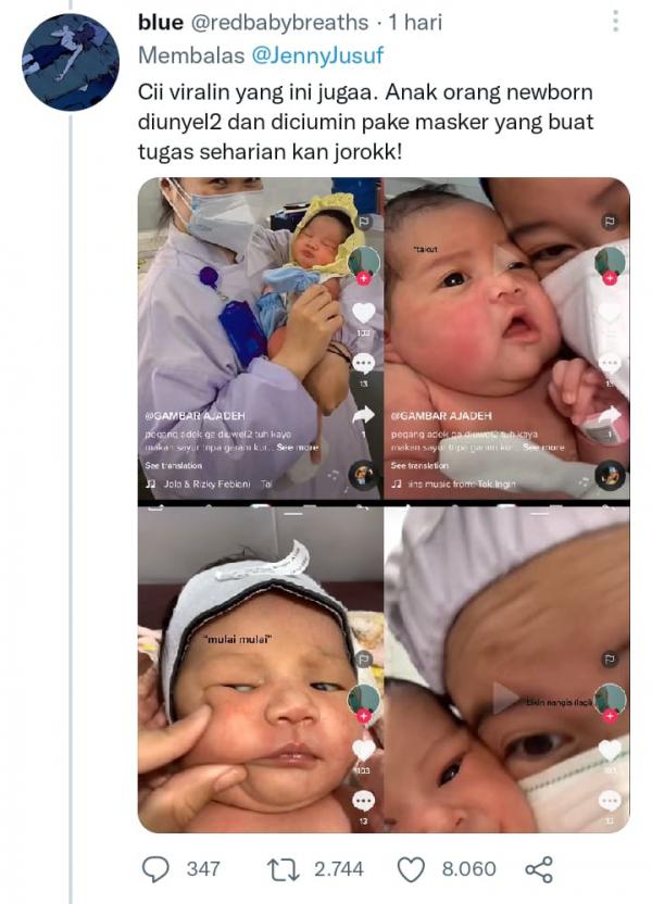 Viral! Video Nakes Cubiti Pipi Bayi Baru Lahir di Rumah Sakit, Netizen Geram