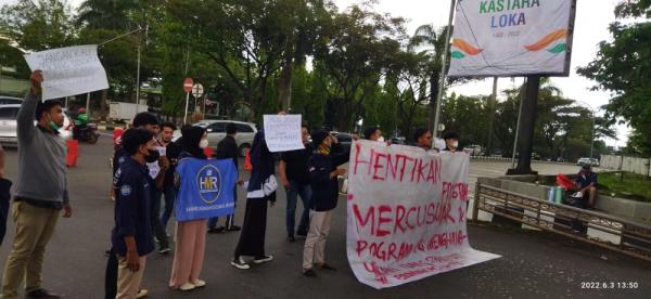 HJB ke-540 di Kabupaten Bogor Diwarnai Aksi Unjuk Rasa Elemen Mahasiswa