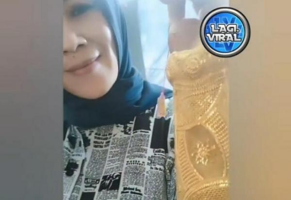 Emak-Emak Viral, Pakai Gelang Emas Seukuran Tangan, Warganet: Thanos versi Emak-emak