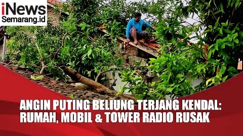Video Angin Puting Beliung Terjang Kendal: Rumah, Mobil Hingga Tower Stasiun Radio Rusak