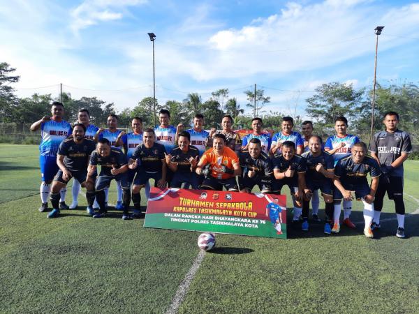 Jelang Hari Bhayangkara ke 76, Polres Tasikmalaya Kota Gelar Turnamen Sepak Bola, Ajang Silaturahmi