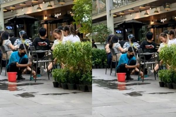 Cerita Lain di Balik Video Viral OB Bersihkan Sepatu Pengunjung Sambil Jongkok