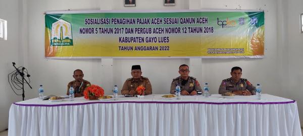 Camat Kutapanjang Mengajak Semua Pihak Agar Sadar Pajak