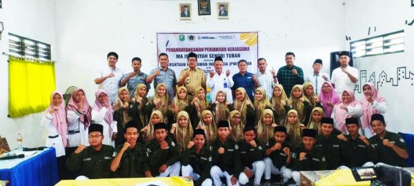 Bersama PWI Tuban, MA Islamiyah Senori Berkomitmen Tingkatkan Literasi Dibidang Media