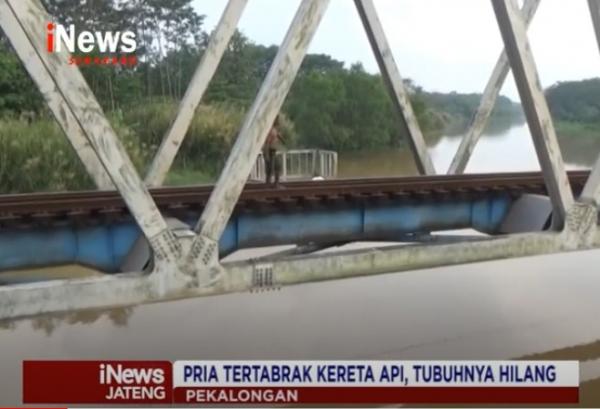 Pemuda Tertabrak Kereta di Pekalongan Saat Memancing Di Atas Jembatan Kereta Api