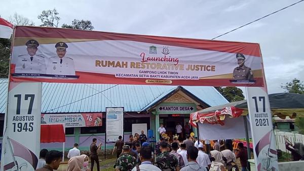 Kejari Aceh Jaya Launching Rumah Restorative Justice