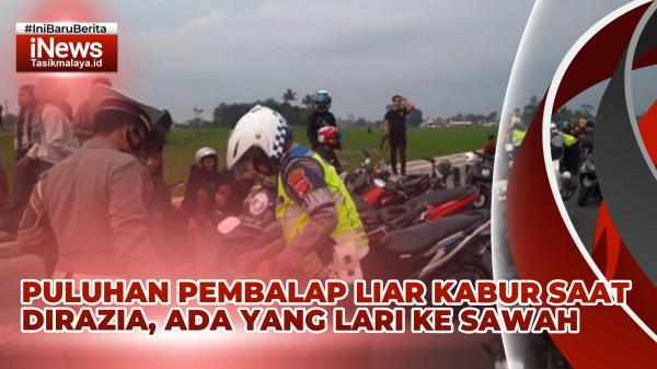 Video Puluhan Pebalap Liar di Kota Tasikmalaya Kocar-kacir Kabur ke Sawah, Sepeda Motor Ditinggalkan