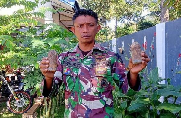 2  Mortir Aktif Ditemukan di Sungai Timor Tengah Selatan Gegerkan Warga Diduga Peninggalan Jepang