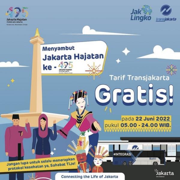 Rayakan HUT DKI Jakarta ke-495, Transjakarta Tetapkan Tarif Spesial