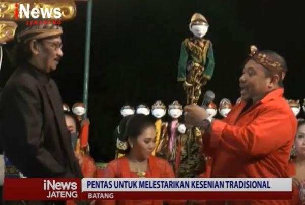 Vakum Karena Pandemi, PDI Perjuangan Berhasil Menggelar Pentas Wayang Golek di Batang