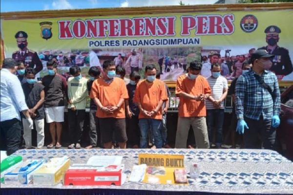 Polres Padangsidimpuan Berhasil Tangkap Belasan Pelaku Narkoba