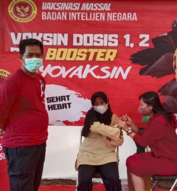 Binda  Lampung Buka Gerai Vaksin Covid di Lapangan Totokarto,Pringsewu