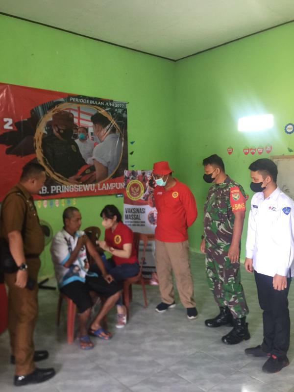 BINDA Lampung Vaksinasi di Balai Pekon Fajar Agung Barat