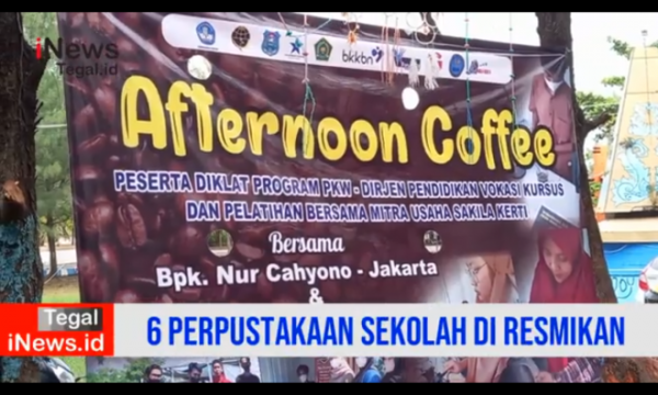 Video Enam Perpustakaan Sekolah di Tegal Diresmikan