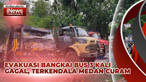Video 3 Unit Derek Diterjunkan Evakuasi Bangkai Bus dari Jurang, Evakuasi Terkendala Medan Curam