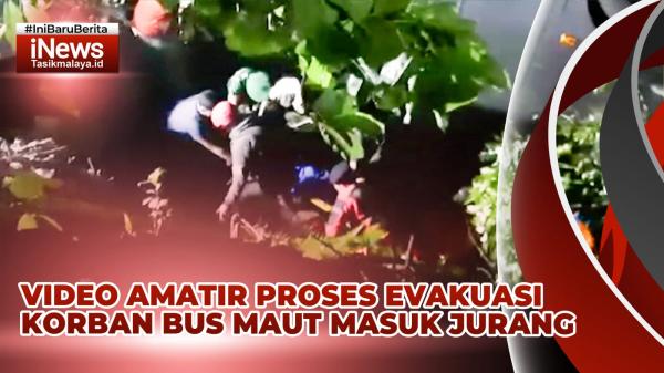 Video Amatir Bus Pariwisata Masuk Jurang di Tasikmalaya, Sopir Diduga Ngantuk