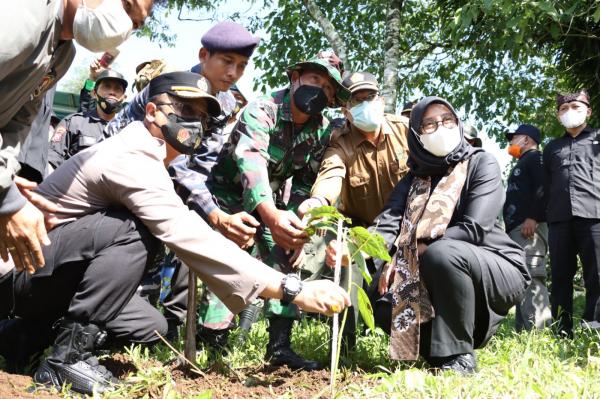 Antisipasi Tanah Longsor, Bupati Banyuwangi dan PWI Tanam 7.600 Pohon