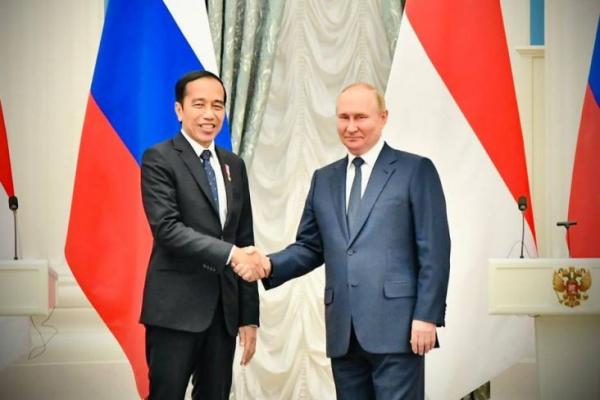 Presiden Jokowi Bertemu Presiden Vladimir Putin di Kremlin