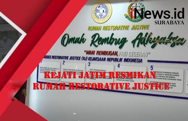 Kejati Jatim Resmikan Rumah Restorative Justice