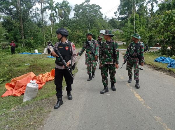 Kodim  0102/Pidie dan Polres Pidie laksanakan Patroli Himbau Masyarakat Hentikan Ilegal Minning