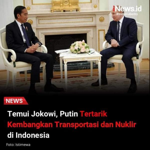 Jokowi-Putin Duet? Kembangkan Transportasi Indonesia Seperti di Moskow