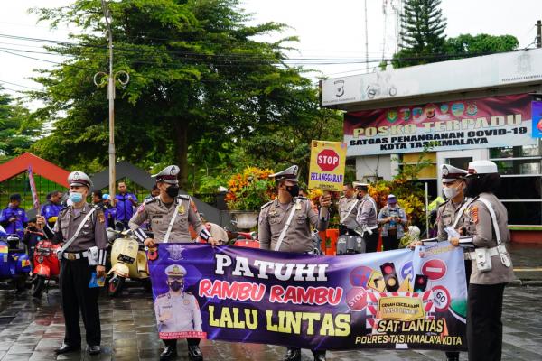 Satlantas Polres Tasikmalaya Kota Gelar Binluh Implementasi Art Policing Wujudkan Kamseltibcarlantas