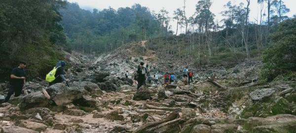 Serunya Pendakian Ringan di Jalur Pasir Reungit-Kawah Ratu